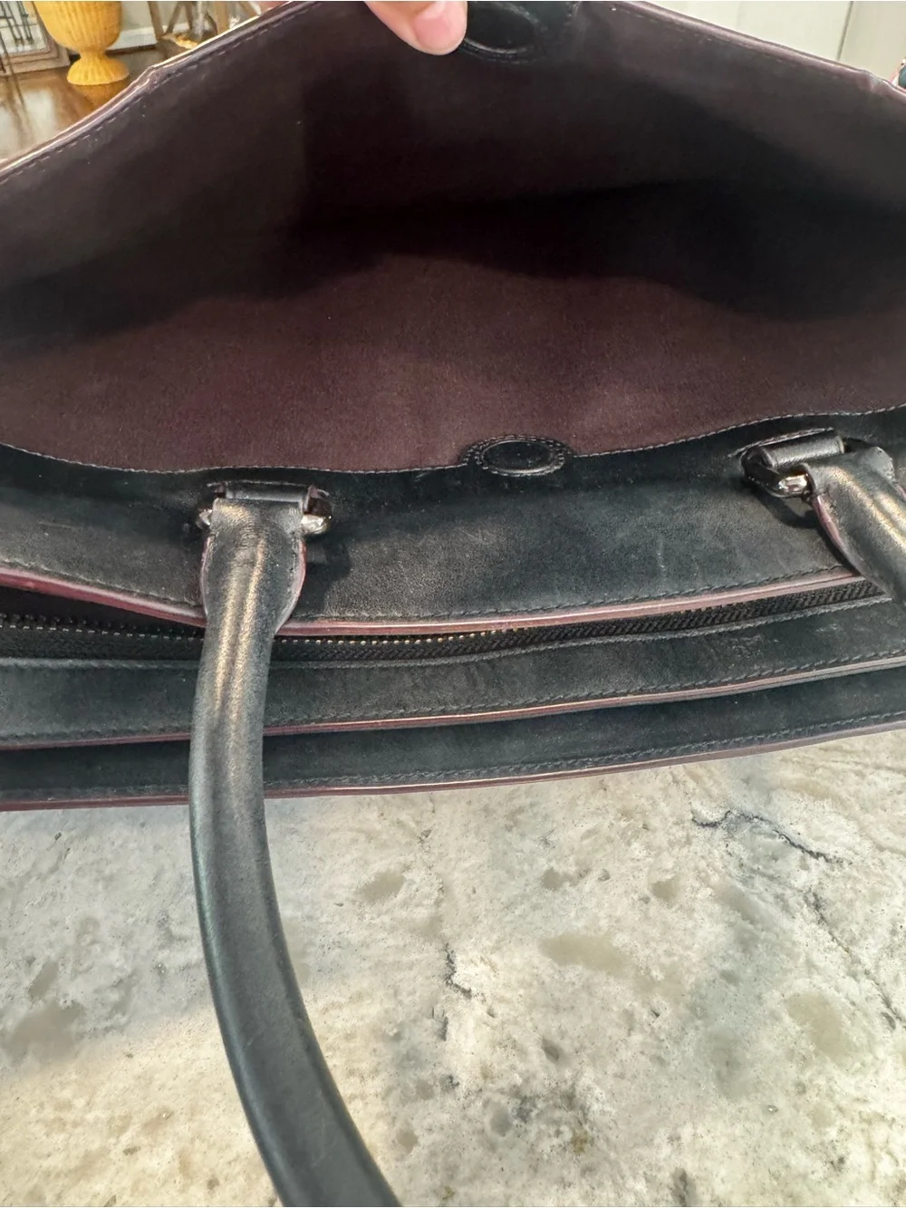 Coach Graham Slim Briefcase in Black Signature Canvas #589